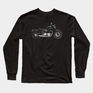 Triumph Bonneville Bobber 17 black, sn Long Sleeve T-Shirt